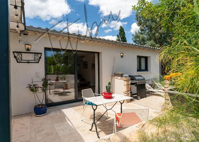 아파트 Le Titibu, Et Entre Ardeche Et Provence, Clim, Bbq, Netflix, Classe 5 Etoiles *